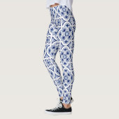 Portugese blauwe tegel leggings (Links)