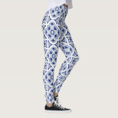 Portugese blauwe tegel leggings (Rechts)