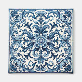 Portugese blauwe tegel magneet (Voorkant)