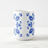 Portugese Blauwe Tegel Monogram Koffiemok (Center)