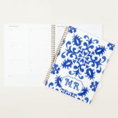 Portugese Blauwe Tegel Monogram  Planner (Display)