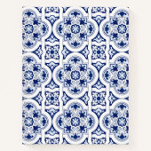 Portugese blauwe tegel notitieboek (Voorkant)