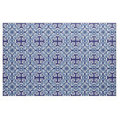 Portugese blauwe tegel stof (Yard (91,4 cm))