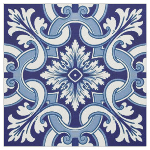 Portugese blauwe tegel stof