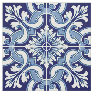 Portugese blauwe tegel stof