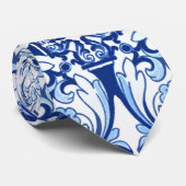 Portugese blauwe tegel stropdas (Opgerold)