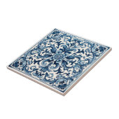 Portugese blauwe tegel tegeltje (Zijkant)