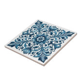 Portugese blauwe tegel tegeltje (Zijkant)