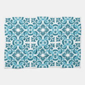 Portugese blauwe tegel theedoek (Horizontaal)