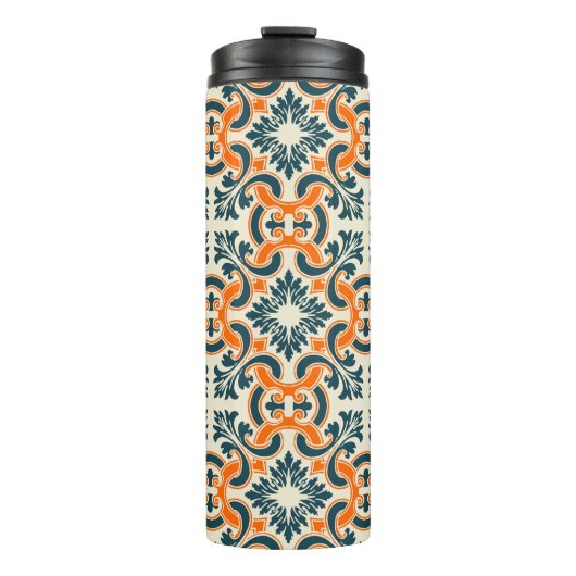 Portugese blauwe tegel thermosbeker (Voorkant)