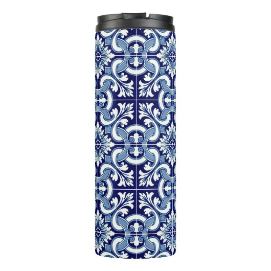 Portugese blauwe tegel thermosbeker (Achterkant)