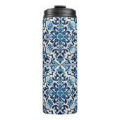 Portugese blauwe tegel thermosbeker (Voorkant)
