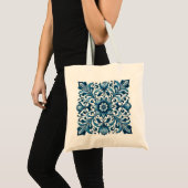Portugese blauwe tegel tote bag (Voorkant (product))