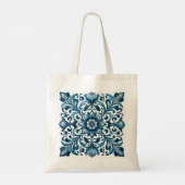 Portugese blauwe tegel tote bag (Achterkant)