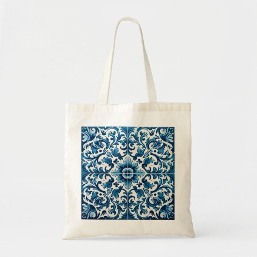 Portugese blauwe tegel tote bag (Voorkant)