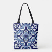 Portugese blauwe tegel tote bag (Achterkant)