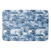 Portugese blauwe tegels romantisch scènepatroon badmat (Voorkant)