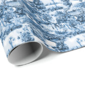 Portugese blauwe tegels romantisch scènepatroon  cadeaupapier (Rol Hoek)