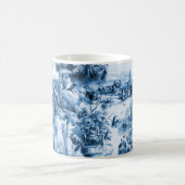 Portugese blauwe tegels romantisch scènepatroon koffiemok (Center)