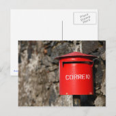Portugese brievenbus briefkaart (Voorkant / Achterkant)