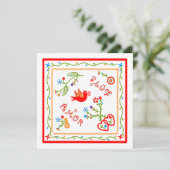 Portugese bruiloft met zakdoeken kaart (Staand voorkant)