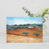 Portugese bruiloft op het platteland in alentejo kaart (Staand voorkant)