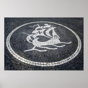 Portugese caravel poster