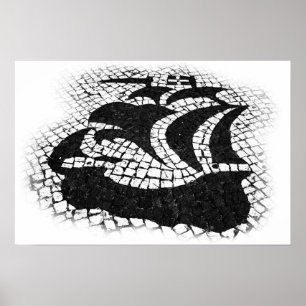 Portugese caravel poster