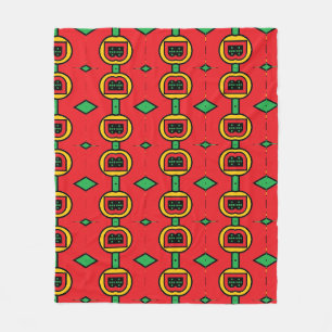 portugese design fleece deken