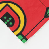 portugese design fleece deken (Hoek)