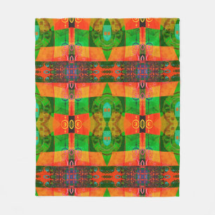 portugese design fleece deken