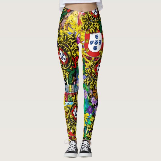 Portugese design Leggings (Voorkant)