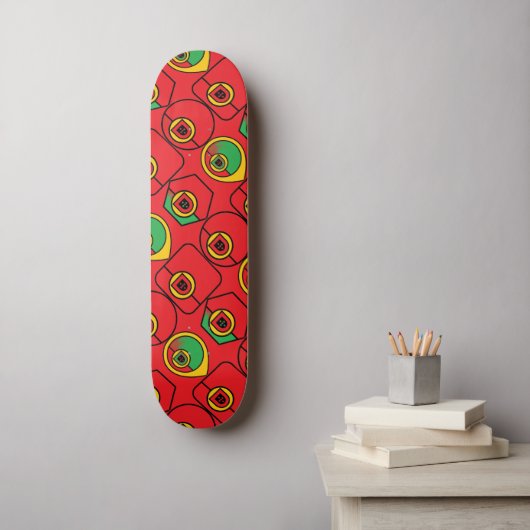 Portugese design leggings persoonlijk skateboard (Muurkunst)