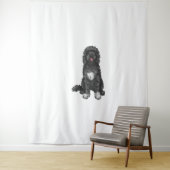Portugese Dog Cute Dog Art Wandkleed (In situ)