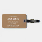 Portugese Eiercustard Taart Pastel Pastéis de Nata Bagagelabel (Achterkant horizontaal)