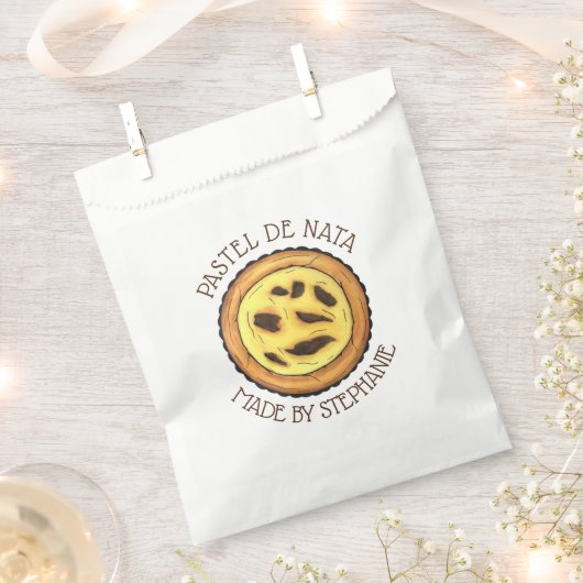Portugese Eiercustard Taart Pastel Pastéis de Nata Bedankzakje (Geknipt)