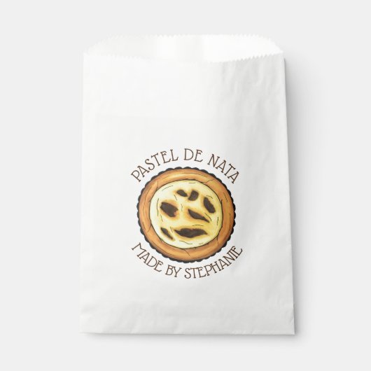 Portugese Eiercustard Taart Pastel Pastéis de Nata Bedankzakje (Voorkant)