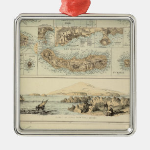 Portugese eilanden in de Atlantische Oceaan Metalen Ornament
