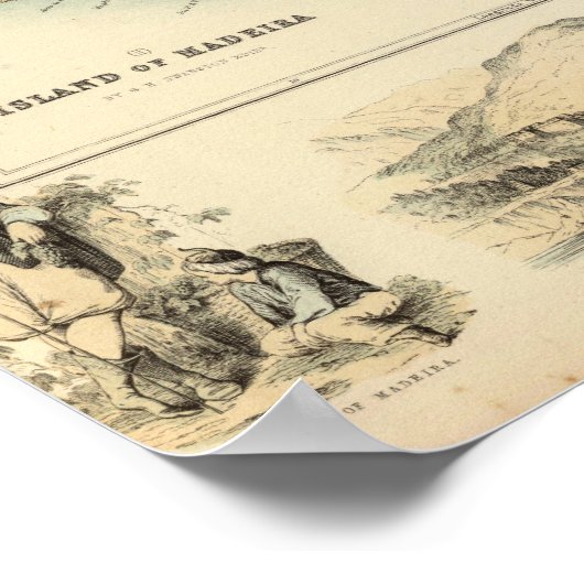 Portugese eilanden in de Atlantische Oceaan Poster (Hoek)