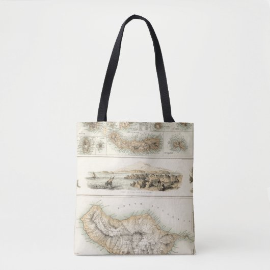 Portugese eilanden in de Atlantische Oceaan Tote Bag (Voorkant)