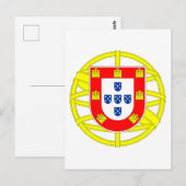 Portugese Emblem Briefkaart (Voorkant / Achterkant)