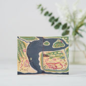 Portugese exploratiekaart van Mombassa Briefkaart (Staand voorkant)