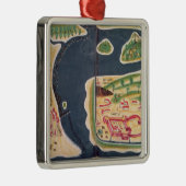 Portugese exploratiekaart van Mombassa Metalen Ornament (Rechts)