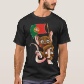 Portugese Fan Mouse T-shirt (Voorkant)