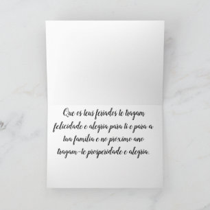 Portugese feestkaart feestdagen kaart