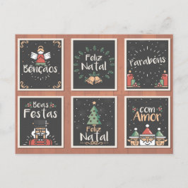 PORTUGESE FELIZ NATAL CHRISTMAS CARD SET FEESTDAGENKAART