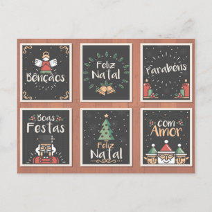 PORTUGESE FELIZ NATAL CHRISTMAS CARD SET FEESTDAGENKAART