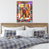Portugese forcado canvas afdruk (Insitu (Slaapkamer))