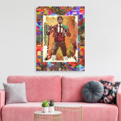 Portugese forcado canvas afdruk (Insitu (Woonkamer))