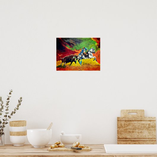 Portugese forcado poster (Keuken)